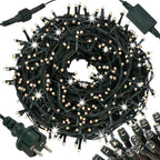 Ghirlanda luminoasa tip perdea Premium 500 LED-uri, 22,5m, 30Wati, interior/exterior, cu flash, alb cald (galben)