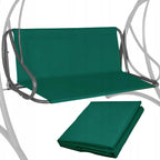 Husa din panza pentru leagan de gradina, sezut si spatar, 110x90cm, verde