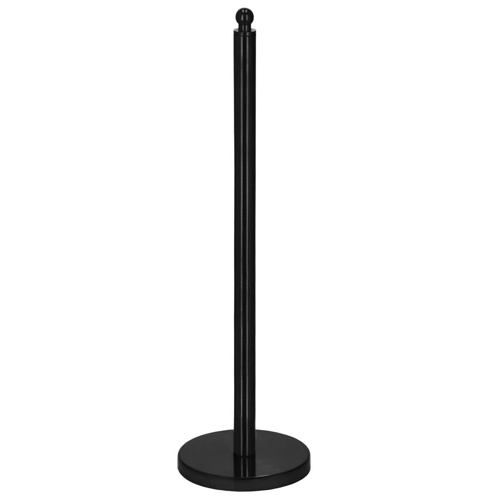 Suport hartie igienica tip tija, 52cm, negru mat