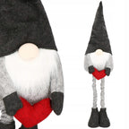 Figurina Craciun, Spiridus, picioare telescopice, inaltime extensibila 63-93cm