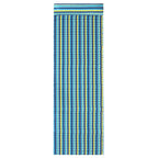 Saltea pentru plaja pliabila, din spuma, ultra-usoara, cu perna si maner de transport, 60x180cm, albastru galben