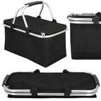 Geanta pentru picnic sau plaja, termoizolanta, 28 litri, negru