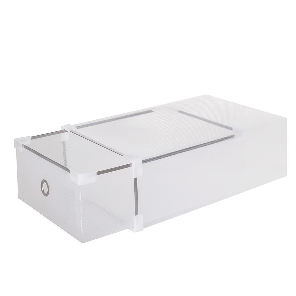 Set 10 cutii organizare pentru pantofi, 34x22x13, transparent