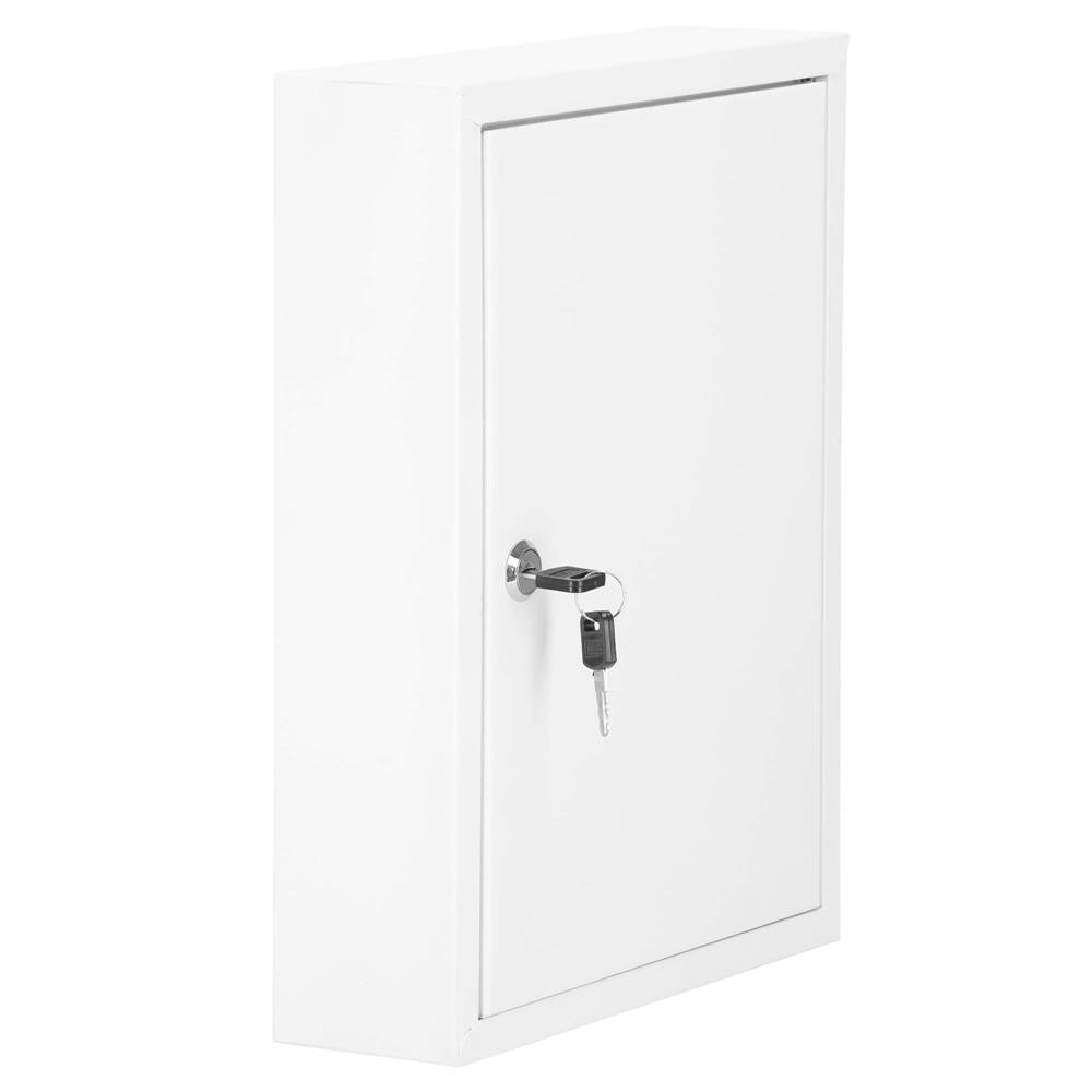 Cutie metalica din otel pentru 42 chei, echipata, 35x27x8cm, alba