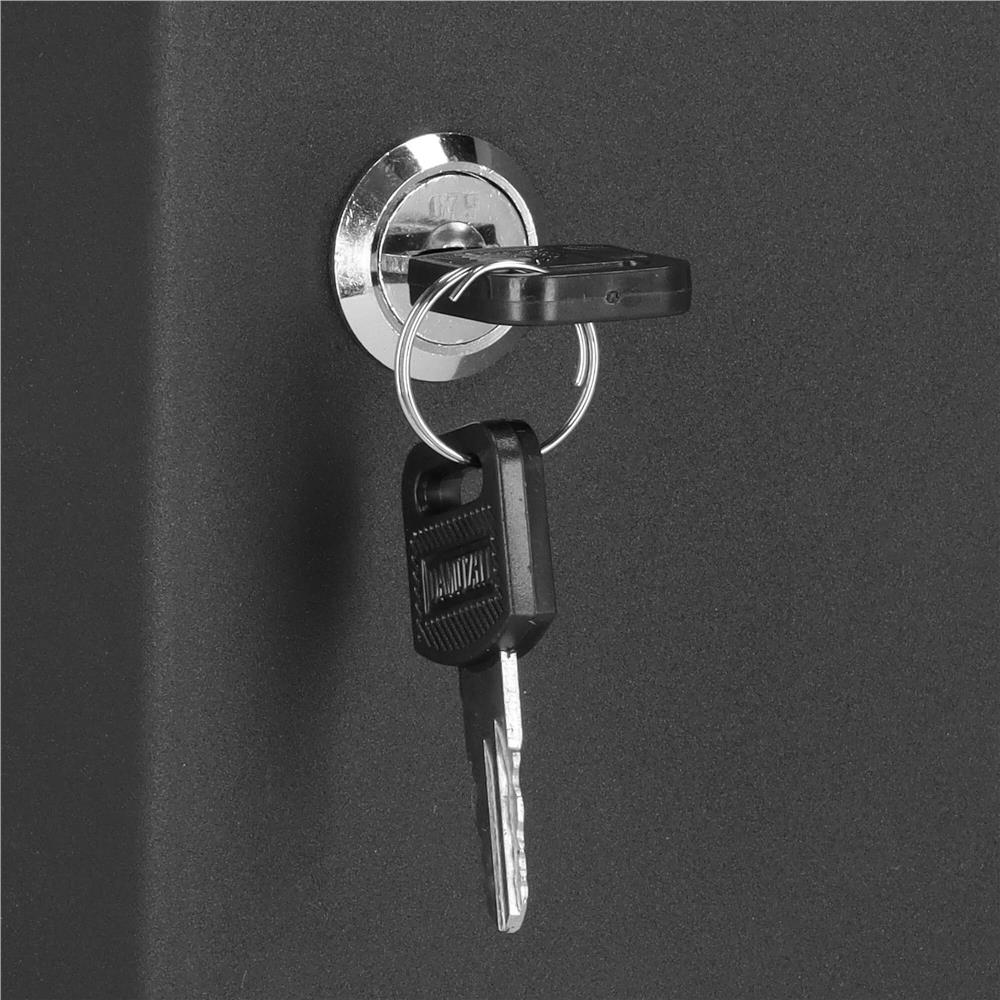 Cutie metalica din otel pentru 48 chei, echipata, 30x24x7.5cm, neagra