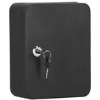 Cutie metalica din otel pentru 30 chei, echipata, 20x16x7.5cm, neagra