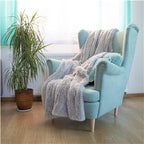 Patura pufoasa si calduroasa pentru 2 persoane, 200x240cm, gri deschis