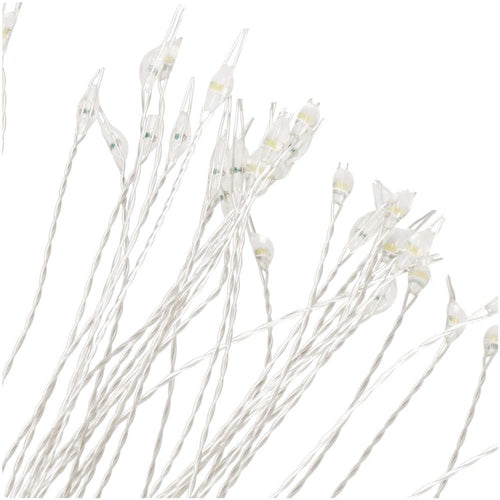(DL) Instalatie lumina decorativa STAR cu 100 LED-uri, diametru 40cm, telecomanda, iluminare alba