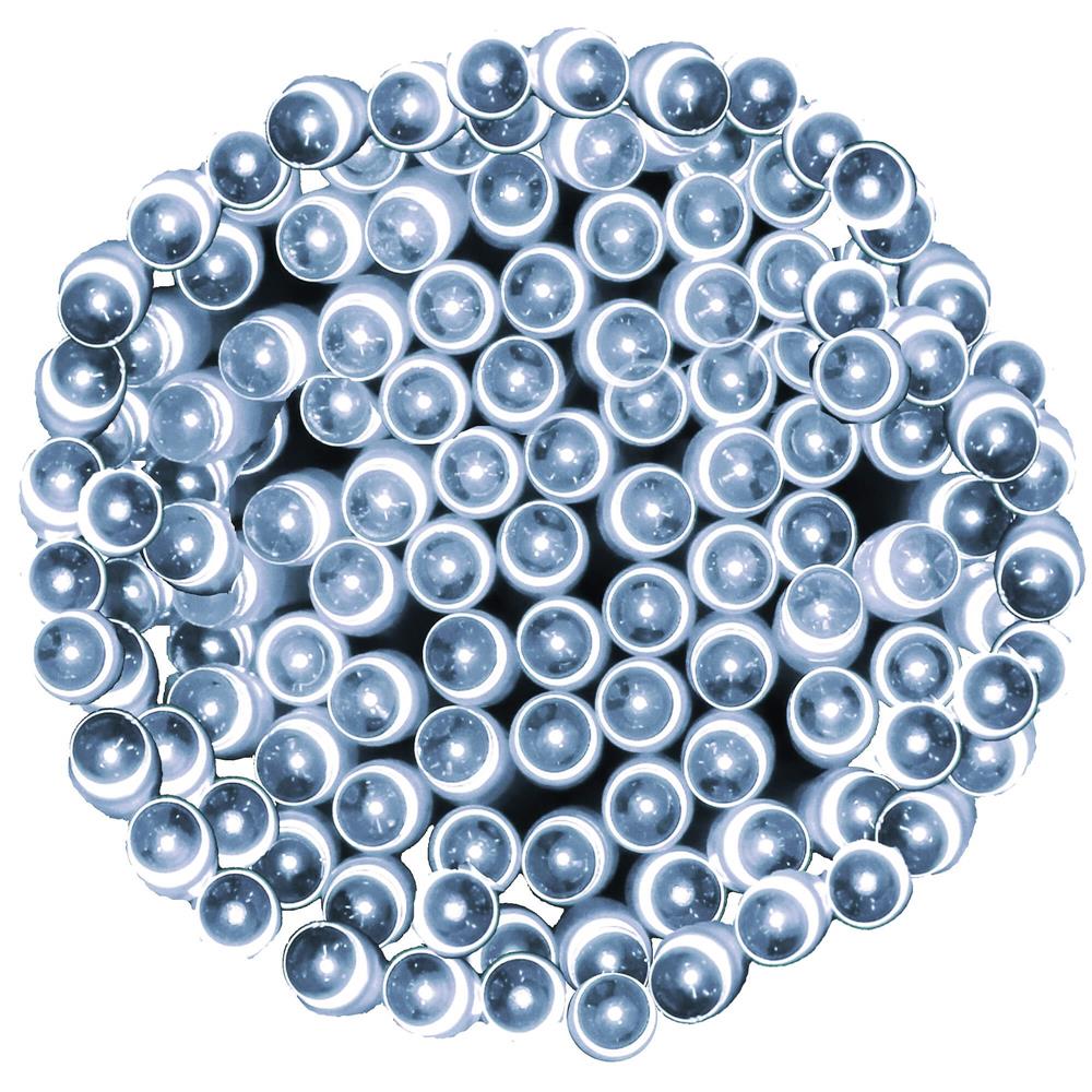 Instalatie lumini de exterior pentru gradina, 9 metri, 120 LED-uri, cu baterii, alb