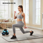 SONGMICS Set de 6 gantere hexagonale cu suport, 2x1 kg 2x2 kg 2x3 kg, multicolor