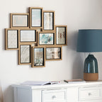 Rama foto Atmosphera Kyle cu 10 locuri, MDF si sticla, 58x49 cm, lemn natur