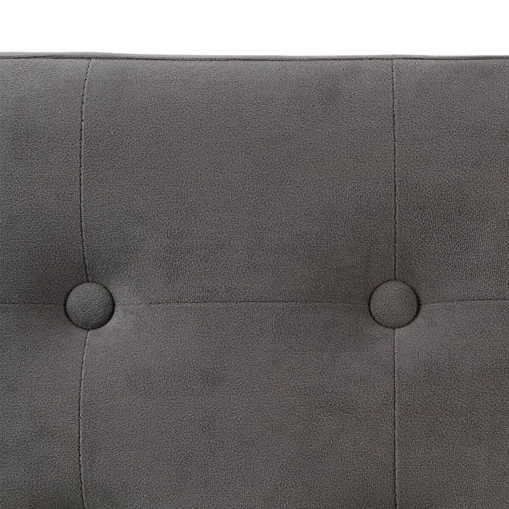 Taburet dublu pliabil Atmosphera Lysandre, MDF si poliester, 76x38x38 cm, gri