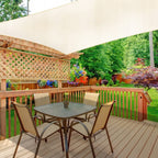 Prelata solara patrata 300x300 cm, impermeabila, protectie UV, poliester 180g/mp, bej