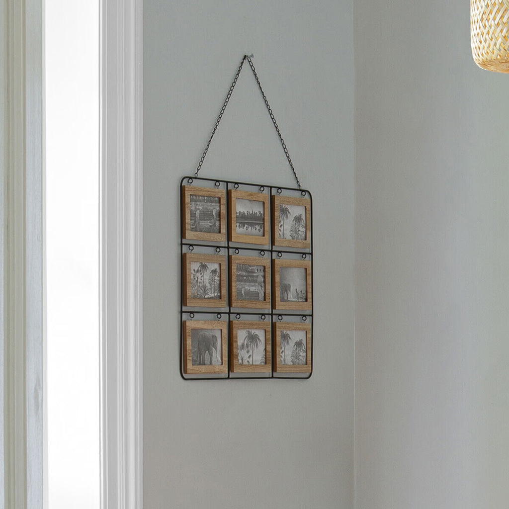 Rama foto Atmosphera Vivek pentru 18 poze, 64x49 cm, cadru metalic, maro