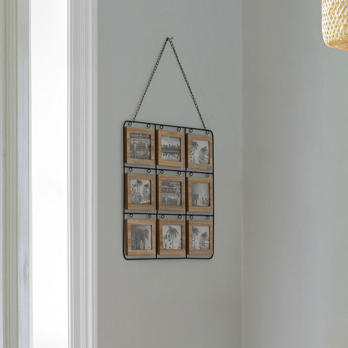 Rama foto Atmosphera Vivek pentru 18 poze, 64x49 cm, cadru metalic, maro