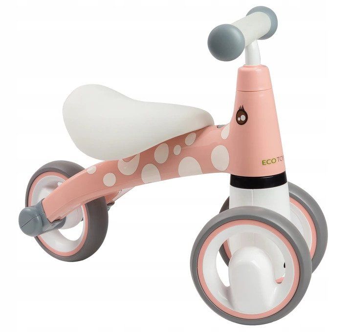 Mini bicicleta fara pedale, triciclu copii cu roti EVA, 50x22x39 cm, roz