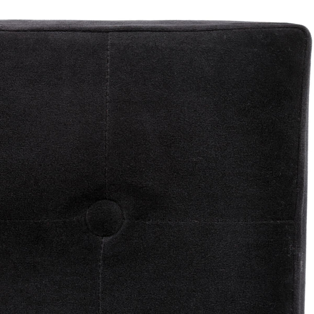 Taburet pliabil Atmosphera Lysandre cu spatiu de depozitare, 38x38x38 cm, negru