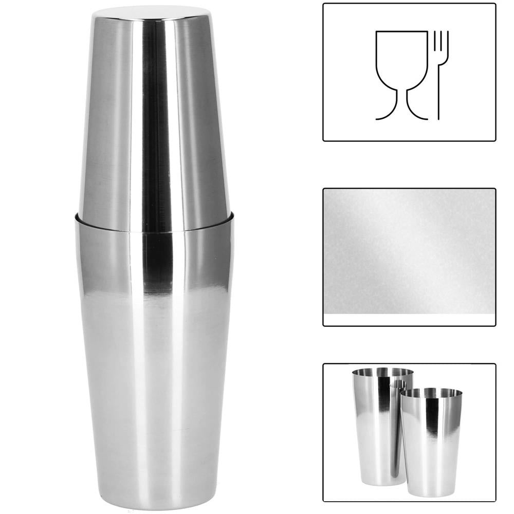 Set Cocktail Shaker Kit pentru barmani 750ml, KI11, suport bambus, 14 piese