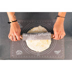 Plansa din silicon alimentar de framantat aluat, rezistenta la temperaturi ridicate, 50x40cm, gri