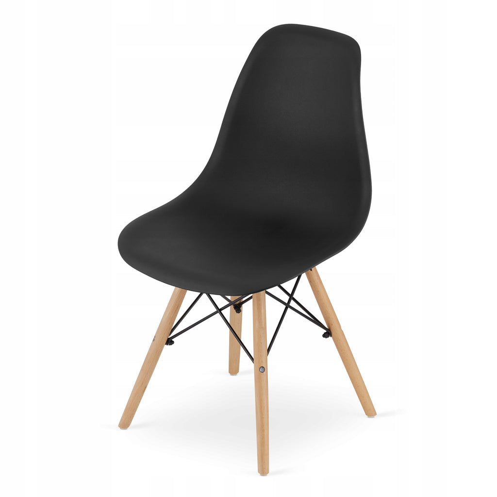 Scaun dining Scandinav pentru bucatarie, 38x42x82cm, negru