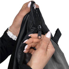 Sac de dormit tip mumie, cu geanta de transport, 210x73cm, 8-20grade, culoare negru