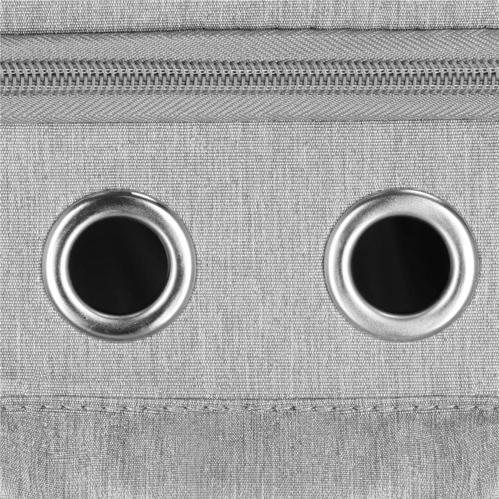 Carucior tip troller pentru transport animale, dublu cu 2 compartimente separate, maxim 22 kg, 55x34x26 cm, gri