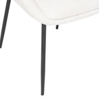 Scaun Atmosphera Seliso cu sezut din chenille, cadru din otel, 60x57x81 cm, bej