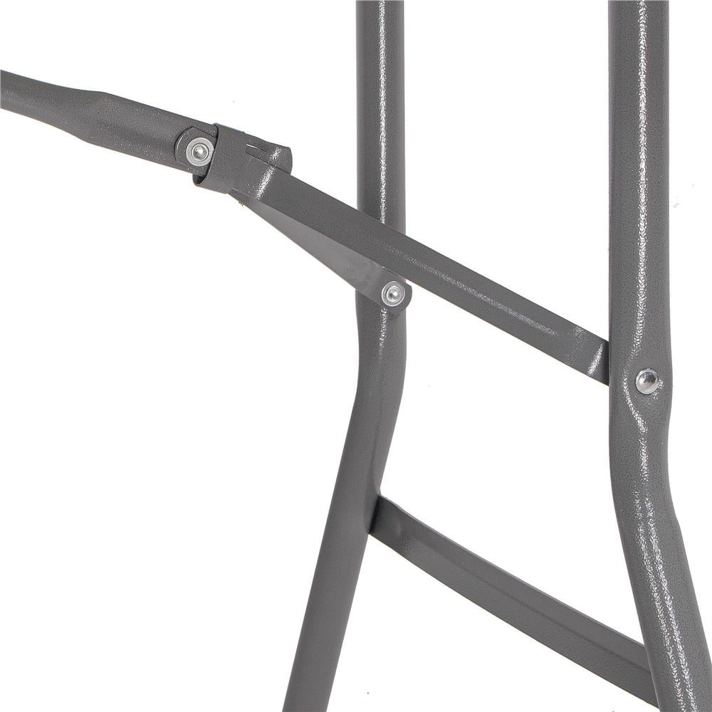 Masa dreptunghiulara pliabila multifunctionala, 1.8 m x 0.75 m x 0.75 m, imitatie ratan, maro