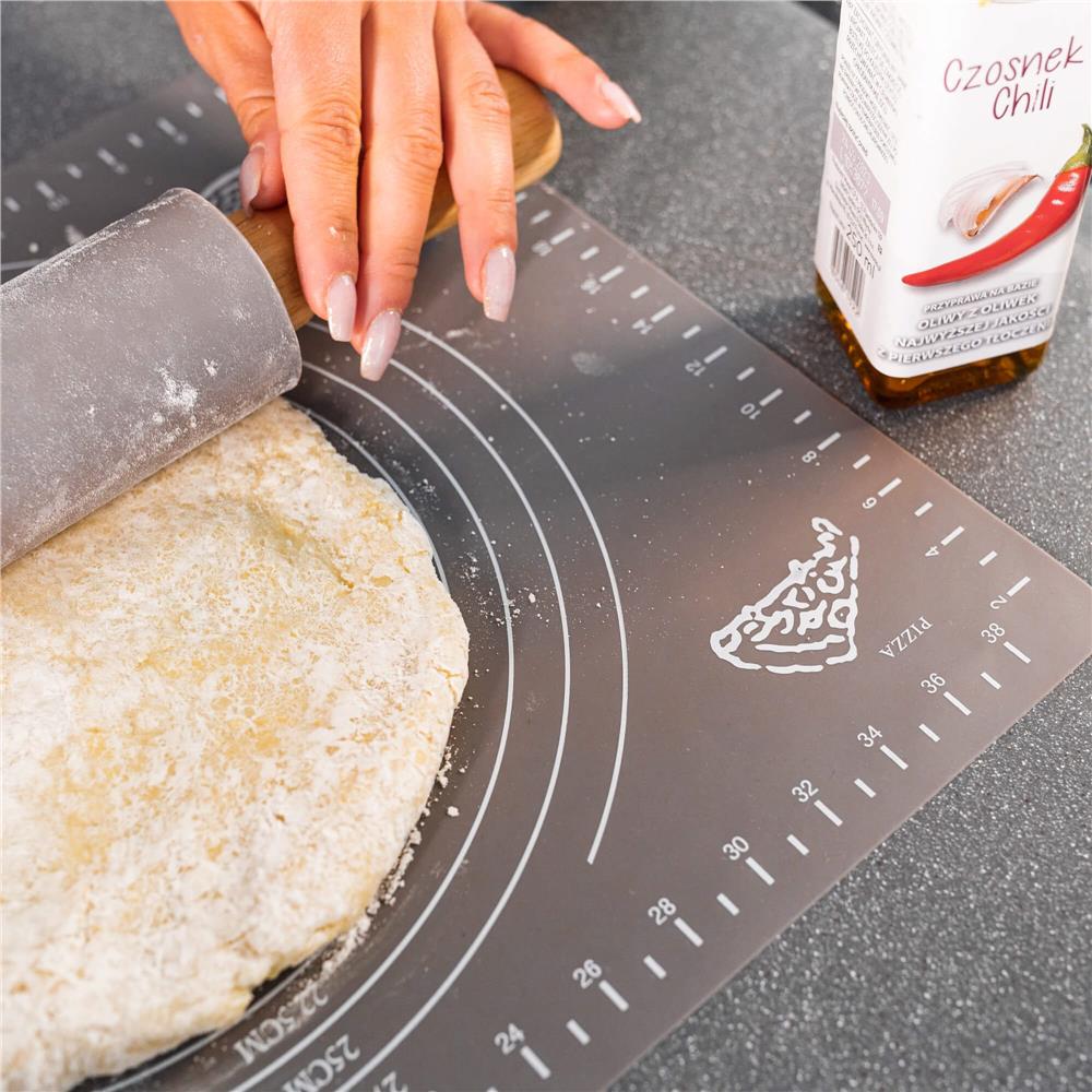 Plansa din silicon alimentar de framantat aluat, rezistenta la temperaturi ridicate, 50x40cm, gri