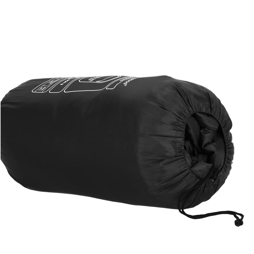 Sac de dormit tip mumie, cu geanta de transport, 210x73cm, 8-20grade, culoare negru