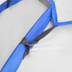 Cort plaja sau camping, impemeabil, cu protectie UV, 4 locuri, 210x240x130cm, gri albastru