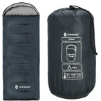 Sac de dormit tip mumie, cu geanta de transport, 210x73cm, 8-20grade, culoare gri