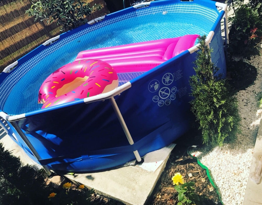 Piscina cadru metalic Intex, 366x76 cm, 6500 litri, rotunda