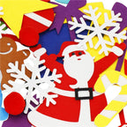 Brad de Craciun din pasla pentru copii, 115x80 cm, cu 26 decoratiuni