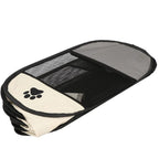 Tarc pliabil pentru animale de companie, diametru 73cm, gri crem