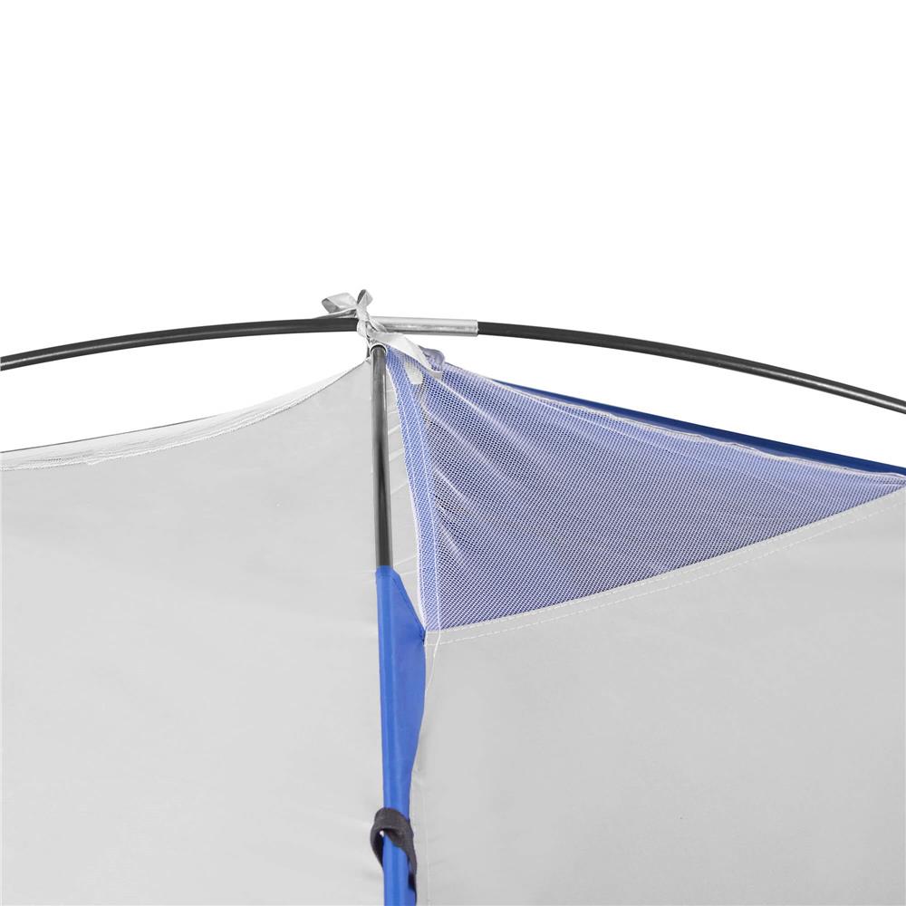 Cort plaja sau camping, impemeabil, cu protectie UV, 4 locuri, 210x240x130cm, gri albastru