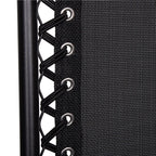 Sezlong pliabil  GC3, Relax Zero Gravity cu parasolar, 175cm, negru