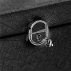 Cutie depozitare si organizare bijuterii, piele ecologica + velur, 26 x 21,5 x 19 cm, negru