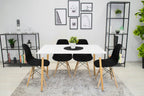 Scaun dining Scandinav pentru bucatarie, 38x42x82cm, negru