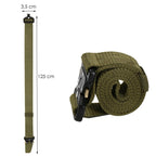Curea centura Tactical Combat pentru barbati 3.5 x 125 cm, rezistent, verde