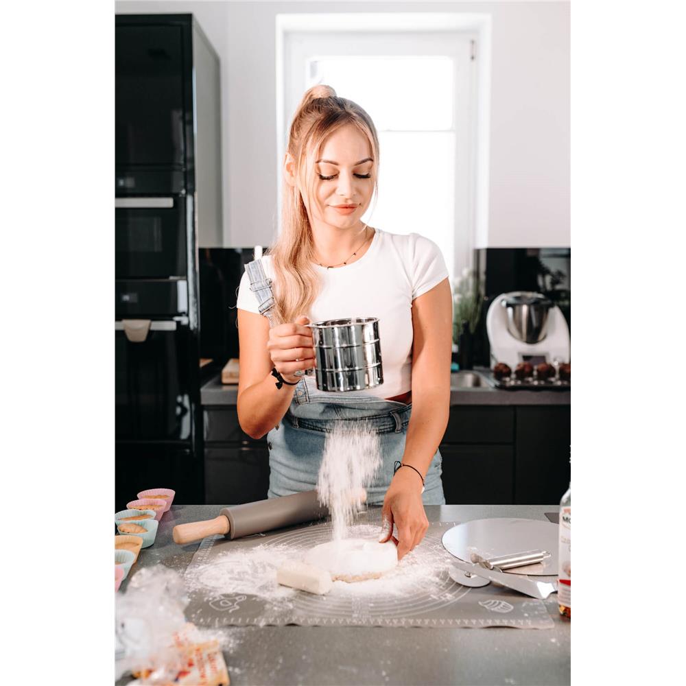 Plansa din silicon alimentar de framantat aluat, rezistenta la temperaturi ridicate, 50x40cm, gri