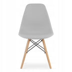 Set 4 scaune dining Scandinav pentru bucatarie, 38x42x82cm, gri