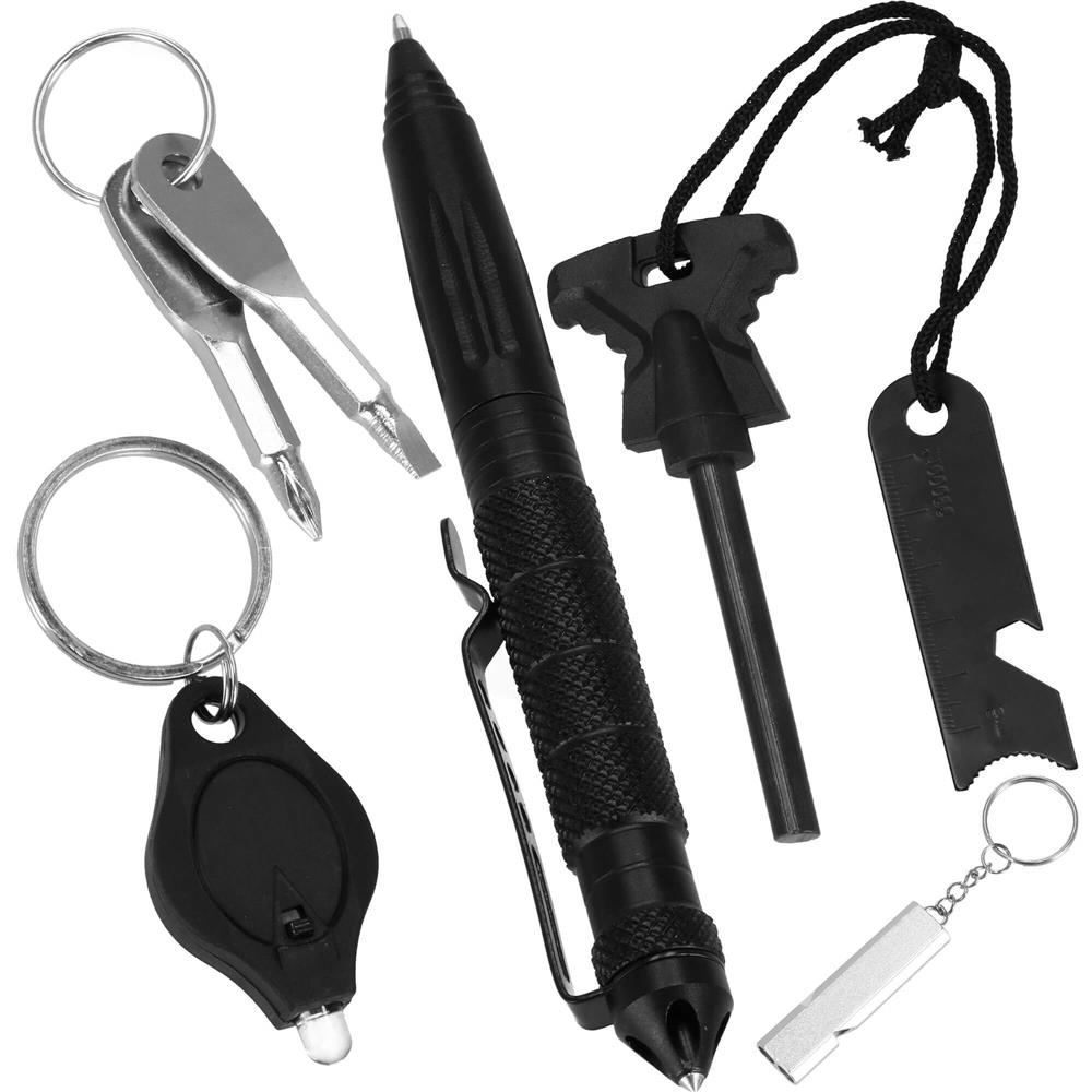 Kit de supravietuire turistic multifunctional camping, vanatoare, pescuit, 19 piese