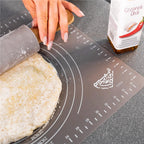 Plansa din silicon alimentar de framantat aluat, rezistenta la temperaturi ridicate, 65x45cm, gri