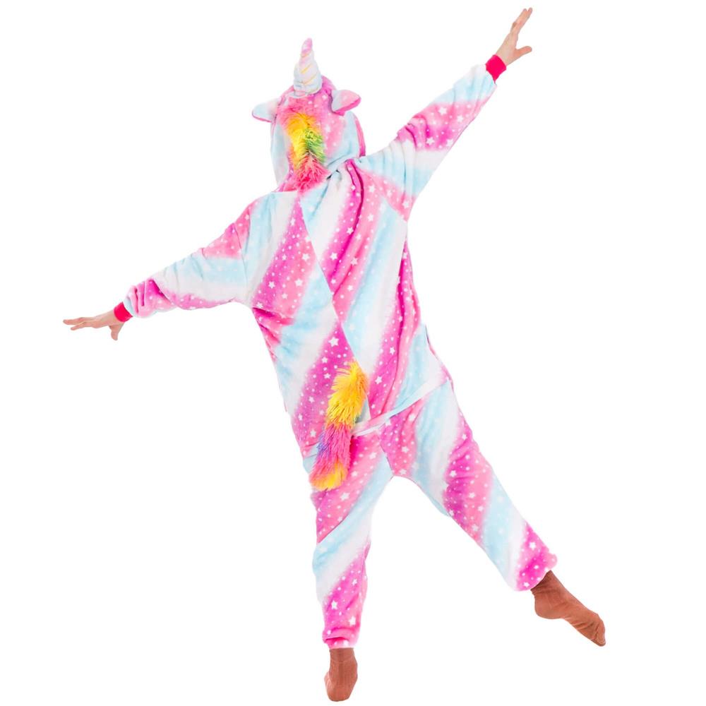 Pijama tip salopeta pentru copii, model unicorn, marime 130-140cm