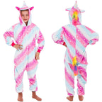 Pijama tip salopeta pentru copii, model unicorn, marime 130-140cm