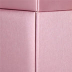 (DL) Cutie depozitare si organizare bijuterii, MDF, piele ecologica si velur, 17,5 x 14 x 12,5cm, roz