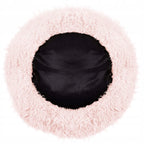 Pat  pentru caini si pisici, cu husa detasabila, roz deschis, diametru 60cm