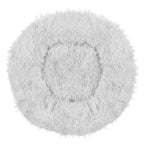 Pat  pentru caini si pisici, cu husa detasabila, gri, diametru 90cm