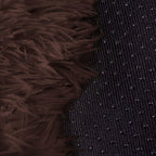 Pat  pentru caini si pisici, cu husa detasabila, maro, diametru 100cm